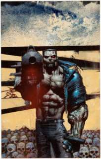 Bisley, Simon - Simon Bisley Terminator: The Enemy Within #3 Cover Original Art (Dark Horse, 1992)....