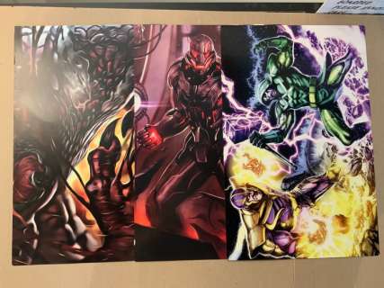 Various Artists | Three High Quality Art Prints! - Carnage, Thanos vs Ronan, Ultron - Page volante - EO - (2019) | Catawiki