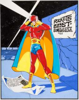 Black, Bill - Bill Black Rocket‘s Blast Comicollector #85 Cover Original Art (James Van Hise, 1971)....