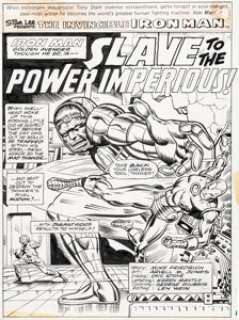 Arvell Jones and Chic Stone - Iron Man #75 Splash Page 1 Original Art (Marvel, 1975)....