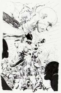 Jerome Opena The Avengers vs. Ultron Illustration Original Art (2015). | Heritage