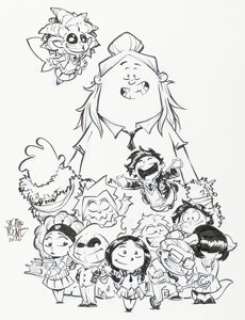 Skottie Young - Strange Academy #1 Variant Cover Original Art (Marvel, 2020).