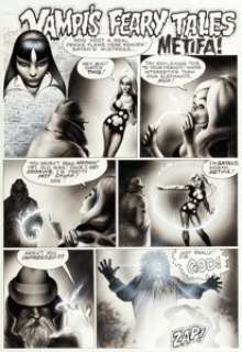 Richard Corben - Vampirella #15 Complete 1-Page Story "Metifa!" Original Art (Warren, 1972).