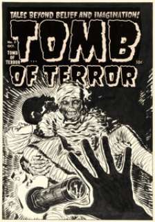 Lee Elias Tomb of Terror #5 Cover Original Art (Harvey, 1952). | Heritage