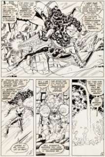 George Pérez and Romeo Tanghal The New Teen Titans Annual #1 Story Page 6 Starfire Original Art (DC, 1982).