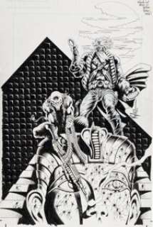 Kyle Hotz Grifter and the Mask #2 Cover Original Art (Dark Horse/WildStorm, 1996).