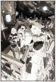 Matteo Scalera The Umbrella Academy: Hotel Oblivion #1 NCC Variant Cover Original Art (Dark Horse, 2018).