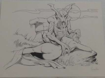 Frollo | Leone Frollo - Omaggio a Serpieri-Cover Original illustration - firmata - Page volante - EO | Catawiki