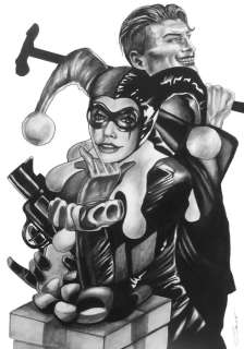 Simon | Harley Quinn, Joker - original art, 29’7 x 42 cm, signed - Exemplaire unique | Catawiki