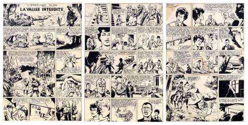 Sirius | L’Epervier Bleu, planches n°1, 2 et 3 Ã  l’encre… | Millon