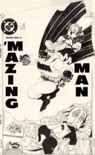 Frank Miller, Stefan DeStefano, and Karl Kesel ’Mazing Man #12 Cover Original Art (DC, 1986). | Heritage