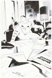 Simone Di Meo Black Adam #12 Variant Cover Original Art (DC, 2023).