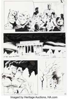 Vatche Mavlian Captain America: Red, White & Blue Story Page 5 Original Art (Marvel, 2002).