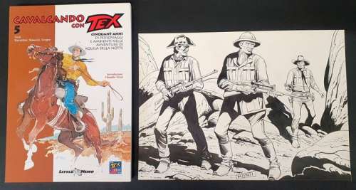 Monti, Vincenzo | Monti, Vincenzo - Illustrazione originale "Tex" per "Cavalcando con Tex" n. 5 | Catawiki