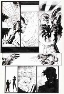 Travis Charest and Troy Hubbs WildC.A.T.s: Covert Actions Teams #20 Story Page 3 Original Art (Image, 1995).