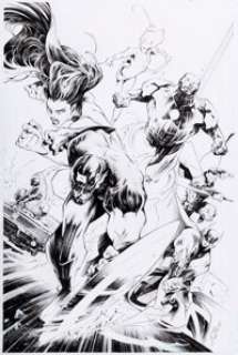 Alexander Lozano Invincible Iron Man #11 (661) Variant Cover Original Art (Marvel, 2023). | Heritage