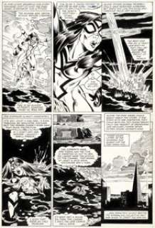 Michael Golden and Armando Gil Avengers Annual #10 Rogue First Appearance Issue Story Page 2 Original Art (Marvel, 1981).