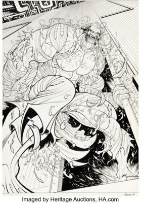 Tradd Moore All New Ghost Rider #2 Mr. Hyde Splash Page 7 Original Art (Marvel, 2014).