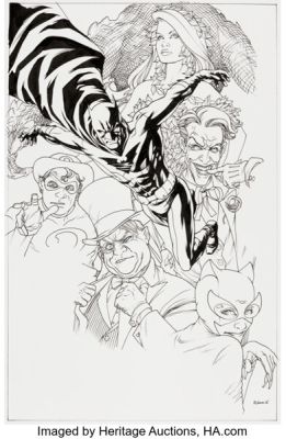 Mike McKone Legends of the Dark Knight #69 Cover Original Art (DC, 2013).