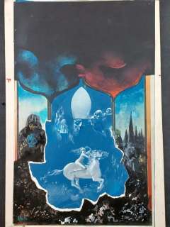 Karel Thole | Karel Thole - Originale di Copertina per Romanzo Horror - Firmata - Page volante - Exemplaire unique | Catawiki