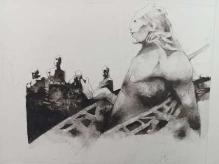 Corrado Roi | Apocalisse - Corrado Roi - Illustrazione Originale - Page volante - Exemplaire unique | Catawiki