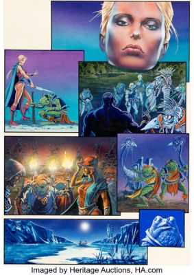 Ian Gibson Strip #8 "The Chronicles of Genghis Grimtoad" Page 1 Original Art (Marvel UK, 1990).