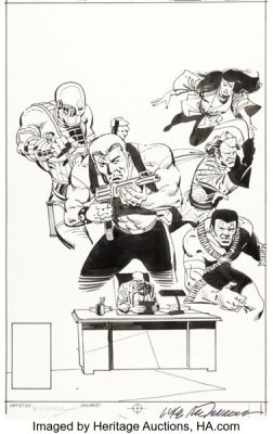 Luke McDonnell Suicide Squad #8 Cover Original Art (DC, 1987).