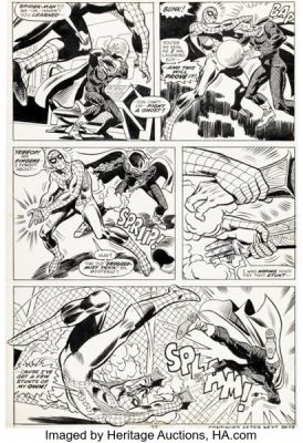 Ross Andru, Frank Giacoia, and Dave Hunt The Amazing Spider-Man #142 Mysterio Story Page 15 Original Art (Marvel, 1975).