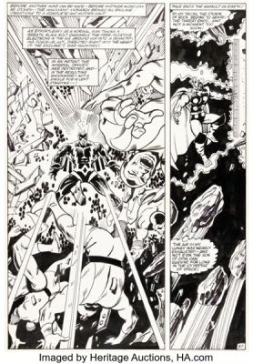 Jackson "Butch" Guice and Rick Magyar The Avengers Annual #12 Story Page 37 Original Art (Marvel, 1983). | Heritage