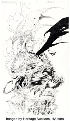 Marc Silvestri and Joe Weems Butcher Knight #1 Variant Cover Original Art (Image/Top Cow, 2000).