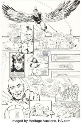 Todd McFarlane and Tony DeZuñiga Infinity, Inc. #16 Story Page 10 Original Art (DC, 1985). | Heritage