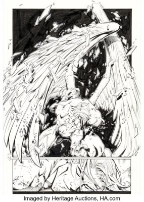 Joe Madureira and Vince Russell The Uncanny X-Men #338 "Angel Reborn" Story Page 4 Original Art (Marvel, 1996). | Heritage