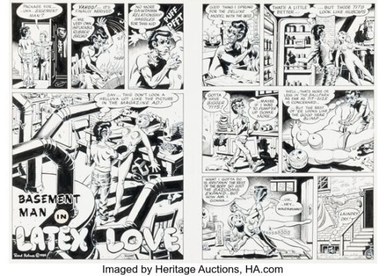 Rand Holmes Snarf #11 Complete 6-Page Story Original Art (Kitchen Sink Press, 1989). (Total: 4 Original Art) | Heritage