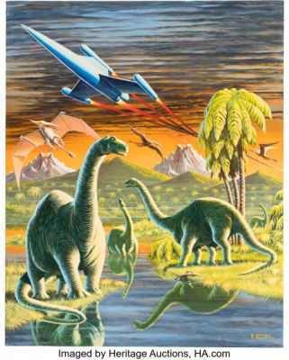 Al Feldstein Weird Fantasy #17 - Revisited II Cover Re-Creation Painting Original Art (1999).