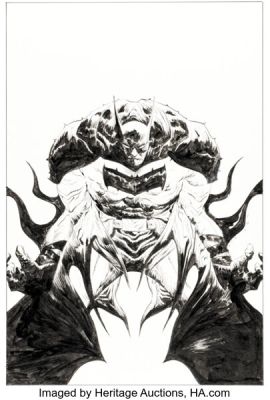 Jae Lee Absolute Batman #2 Variant Cover Original Art (DC, 2025). (Total: 2 Original Art)