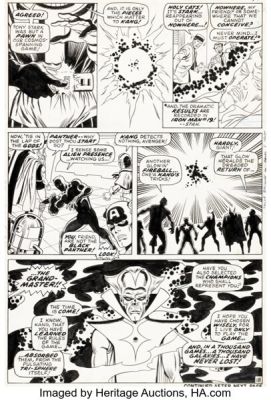 Sal Buscema and Sam Grainger The Avengers #69 Grandmaster and Squadron Sinister First Appearance Issue Story Page 18 Original Art (Marvel, 1969). | Heritage