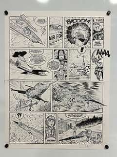 Arroyo - Arroyo, Jean-Michel - Planche originale (p.13) - Buck Dany T5 - signée + certificat