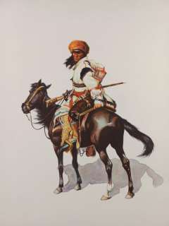 Autore non reperito - 1 Original colour drawing - Nativo americano a Cavallo | Catawiki