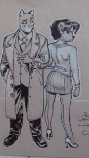Guarnido, Juanjo - 1 Original drawing - Blacksad - et Dinah de plein pied | Catawiki