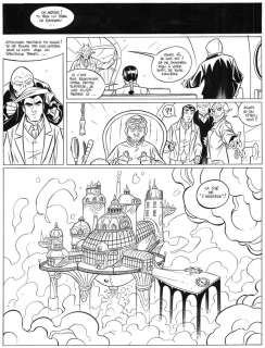 Cyril TRICHET - Planche originale 40 du tome 11 des Arcanes du Midi-Minuit L‘Affaire des origines : Episode 1 : Jim McKalan