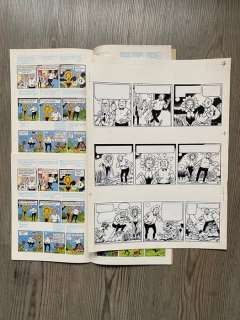 Paul Geerts - 3 Colour pencil drawing - Suske en Wiske - originele pagina De Gouden Bloem - 1974 | Catawiki