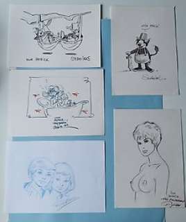 Jeff Broecx, Stedho, Jean Pol,.... - opdrachttekeningen