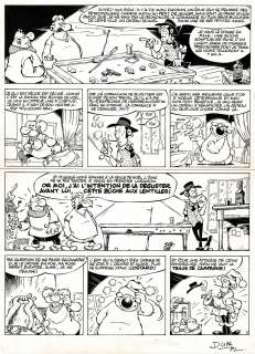 Dupa | Cubitus, planche originale à l’encre de chine. | Septimus