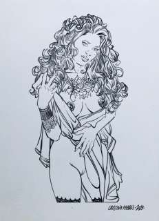 Cristina Fabris - 1 Original drawing - “Studio per personaggio” | Catawiki