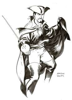 Marini | Le Scorpion, dessin original à l’encre de chine. | Septimus