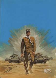 Parras, Antonio - 1 Gouache - J’ai lu leur aventure - Leclerc et le serment de Koufra - 1970 | Catawiki