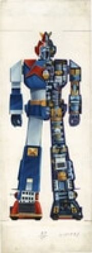 Kazuo Okazaki hand written color illustration "Super Electromagnetic Machine Voltes V" | Mandarake (Big Web)