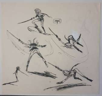 Cromwell - 1 Original preliminary drawing - Anita Bomba | Catawiki