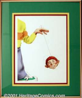 Robert Grossman - Original Cover Art for Utterly Mad Paperback. Beautiful airbrushed "yo-yo" cover - | Heritage