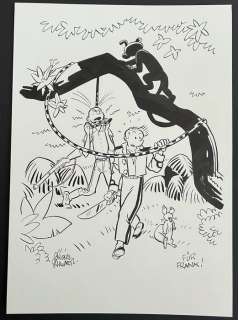 Schwartz, Olivier - 1 Original drawing - Spirou et Fantasio - À la recherche du Marsupilami - 2015 | Catawiki